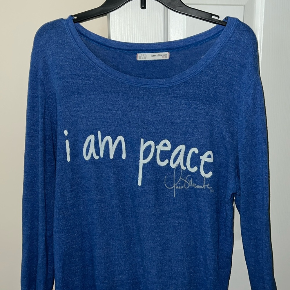 Peace love world long sleeve shirt